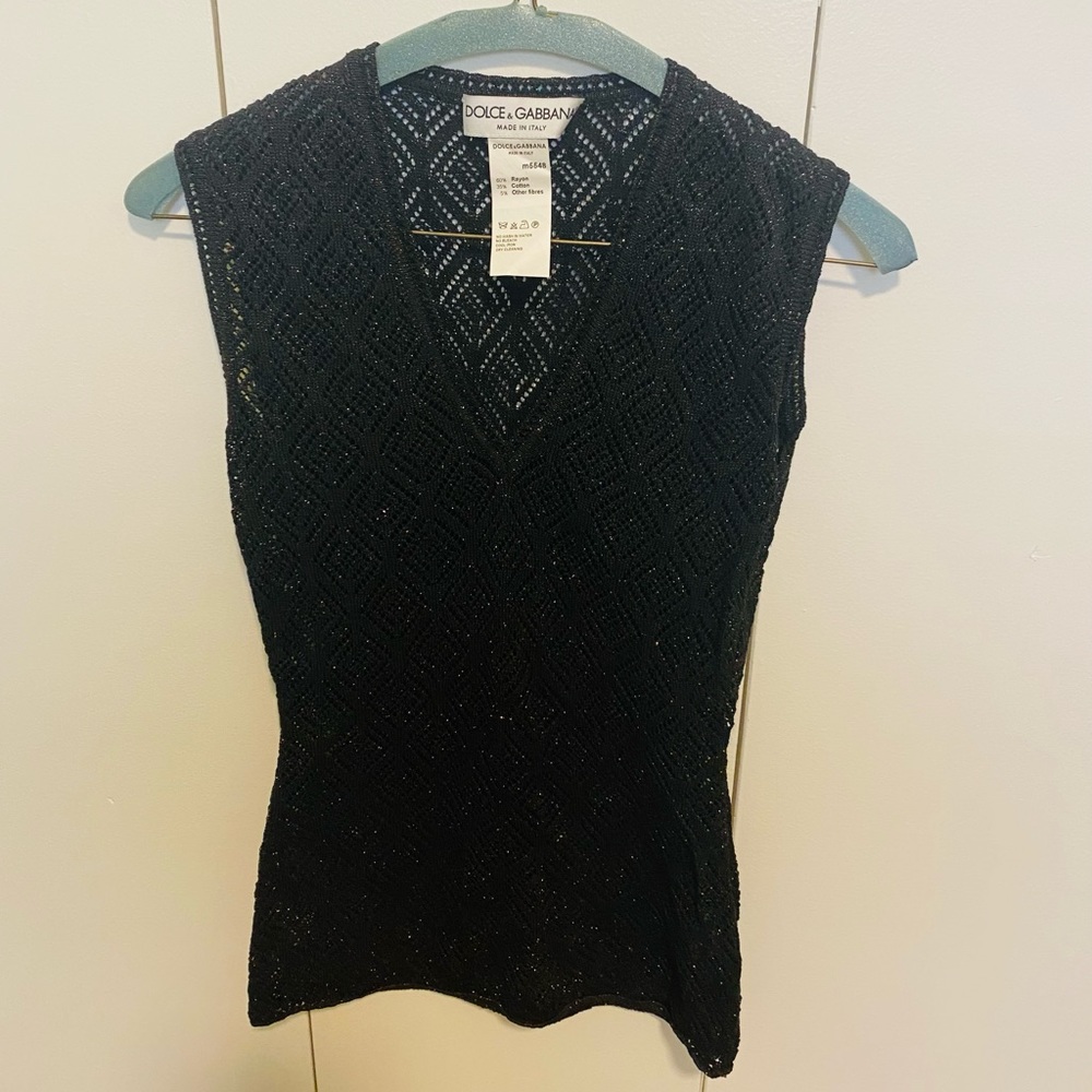 Dolce & Gabbana Top size M but runs like a Small (never worn)